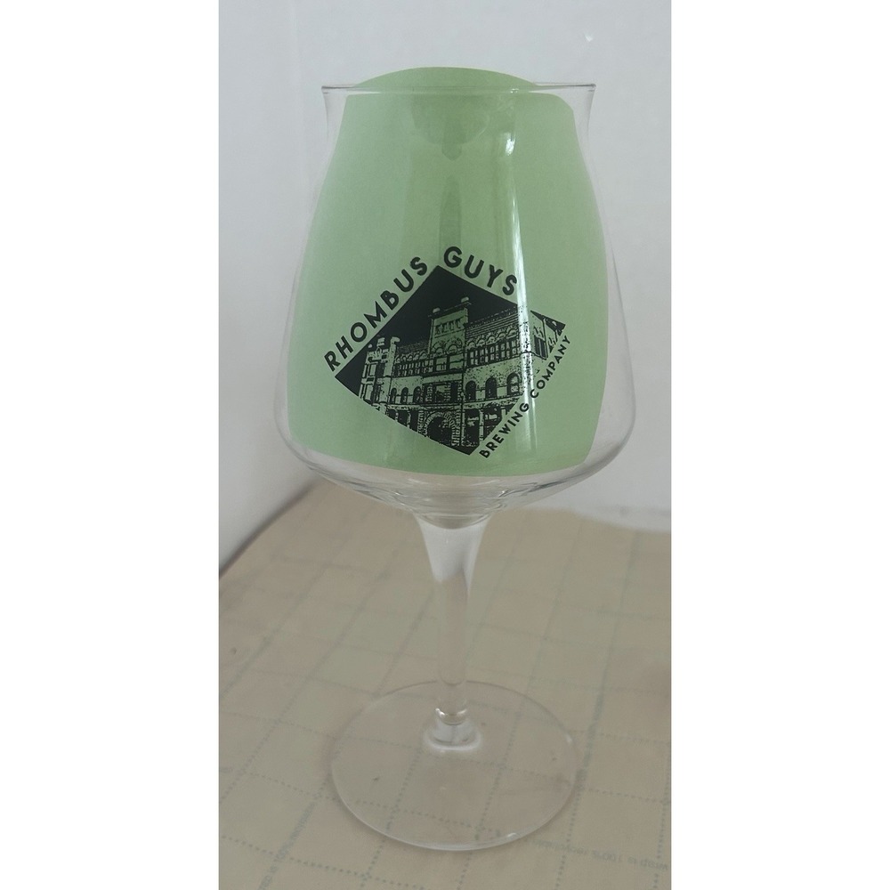 RHOMBUS GUYS Brewing Company Grand Forks North Dakota Beer Tulip Glass